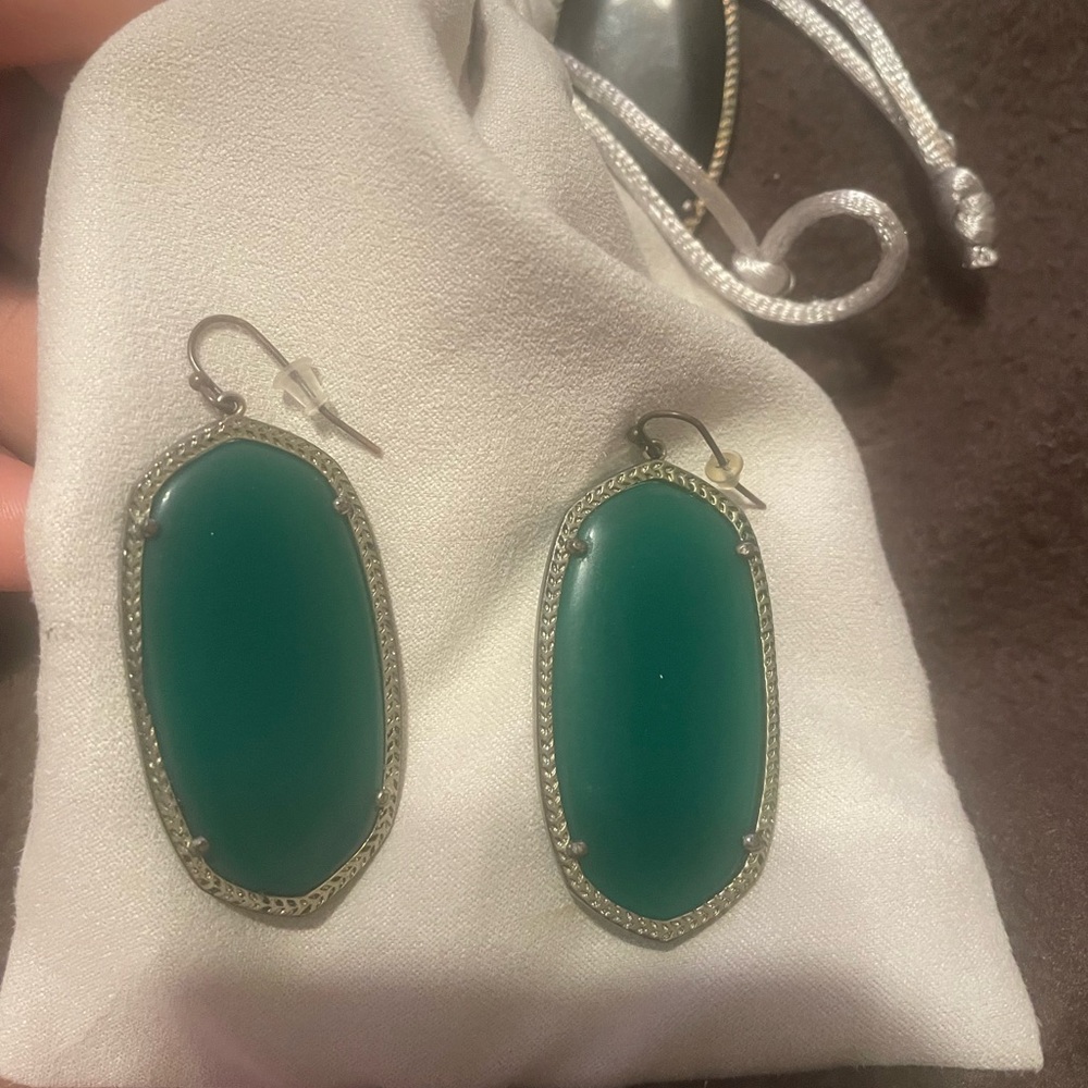 Kendra Scott Danielle earrings with silver frame